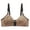 Gold, variant on XMMSWDLA Women's Sports Bra Front Adjustable Padded Wireless Racerback Running Bra Backless Bra Strapless Bra for Big Bust