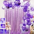 thumbnail image 2 of 134 PCS Purple Balloon Arch Garland Kit White Confetti Balloons for Wedding Girls Birthday Graduation Baby Show Party Decoration (112pcs set), 2 of 7
