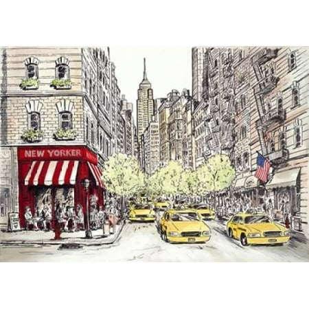 New Yorker Stretched Canvas - Chloe Marceau (10 x