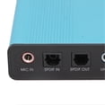 thumbnail image 2 of USB Sound Card 6 Channel 48kHz Sampling Rate Analog Play Recording External Sound Card for PC Laptop Computer Blue, 2 of 4