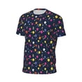 thumbnail image 6 of Wukai Colored Balloons Print Men's Short-Sleeved Mesh T-Shirt,Quick-Dry Short Sleeve Workout T-Shirt-6X-Large, 6 of 8