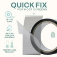 thumbnail image 3 of Home Intuition 2 Inch Fiberglass Window Screen Repair Tape Patch for Ripped Screen Doors and Windows, Black, 3 of 7