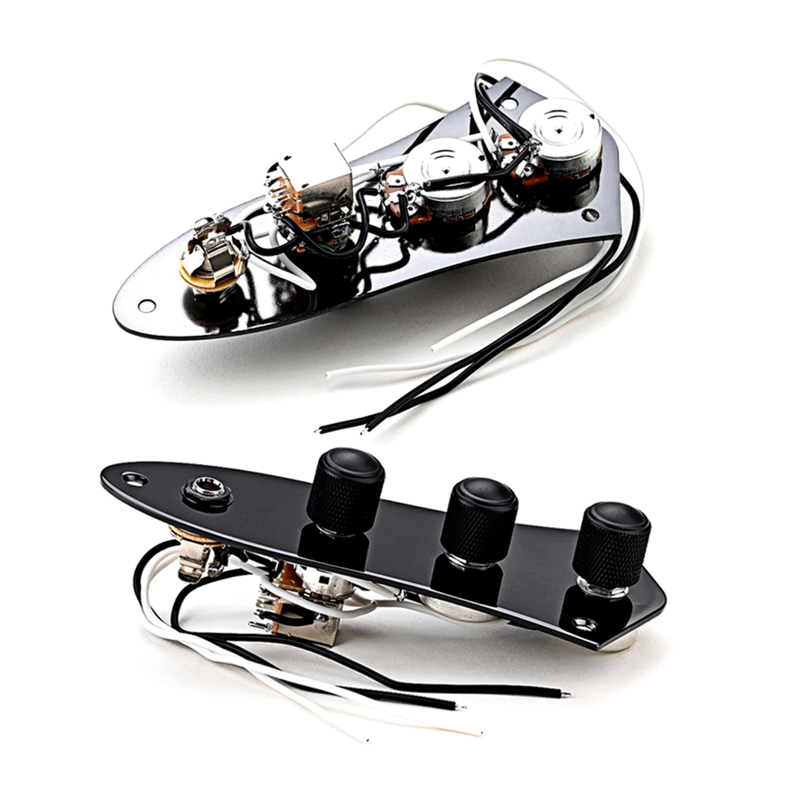 Yokua Wired Fully Loaded Control Plate Bass Guitar Replacement Parts Durable