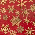 thumbnail image 6 of BANET Golden Snowflakes Round Tablecloth Washable Red Circular Polyester Table Cloths Cover Tablecloth for Kitchen Dinning Tabletop 31"-35, 6 of 8