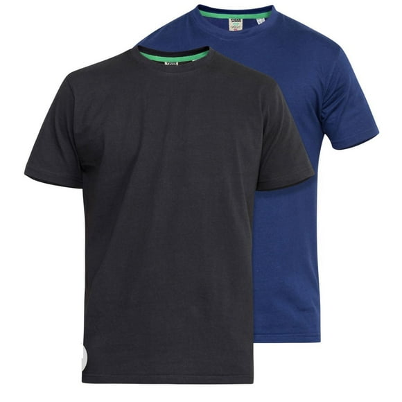 Duke T-Shirt pour Hommes D555 Fenton Kingsize (Lot de 2)