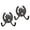 Ancient bronze, variant on Oasiva 2 Pack Cast Iron Wall Mounted Decorative Hooks For Indoor Outdoor Use Horse Head Hangers Garden Decoration Accessories