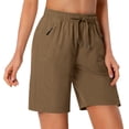 thumbnail image 2 of Rosvigor Womens Hiking Cargo Shorts Quick Dry Athletic Shorts for Women Golf Casual Summer Shorts with Pockets, 2 of 7