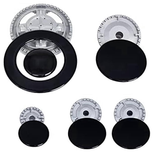Upgrade Cooker Hat Set Oven Gas Hob Burner Crown Flame Cap Cover For Kitchen Fit For Stove Handles Lid Kit
