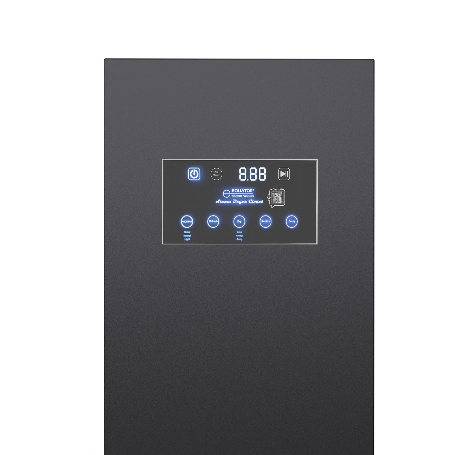 Equator Steam Dryer Closet REMOVE WRINKLES Sanitize Deodorize Refresh Slim110V