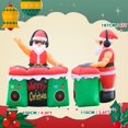 thumbnail image 2 of Papa Noel inflable majhulla de 1.8 m con luces LED y DJ, 2 of 6