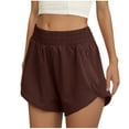 thumbnail image 3 of qolati Women's Athletic Running Shorts Quick Dry High Waisted Side Split Short Yoga Workout Active Gym Shorts with Zip Pockets, 3 of 8