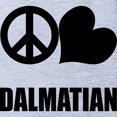 thumbnail image 2 of CafePress - 2 FIN Peace Love Dalmatian - Cute Infant Baby Football Bodysuit, 2 of 3