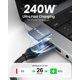 thumbnail image 5 of Cable Thunderbolt 4 Silkland USB 4 de longitud, 3 m, 40 Gbps, 240 W, PD 3.1, 5 of 8