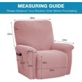 thumbnail image 4 of Housse de Chaise Longue Extensible 76-96cm (Gris), 4 of 8