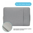 thumbnail image 3 of MELLCO Laptop Sleeve Bag Compatible with MacBook Air 13 inch A2337 M1 A2179 A1932, 13 inch MacBook Pro A2338 M1 A2289 A2251 A2159 A1989 A1706 A1708, With Pocket,Gray, 3 of 13