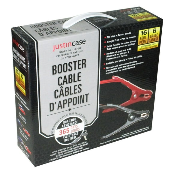 Justin Case 16 foot 6 Gauge Booster Cables