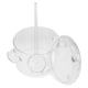 thumbnail image 3 of Olla de vidrio para cocinar, cacerola de vidrio con tapa, resistente al calor, olla transparente para estofado, olla para sopa ramen, pasta y fideos, 1500 ml, 3 of 7