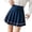 Navy, variant on DuoJiaJ Women Fashion Casual Solid Color Pleated Skirt Women Color Striped Skirt Skirts For Women Black L