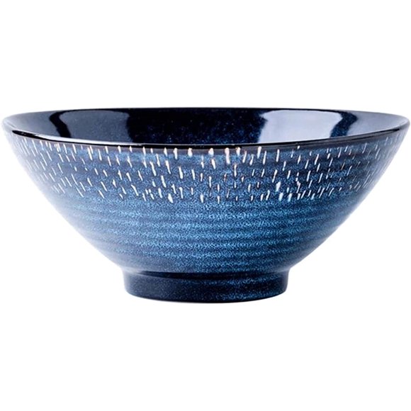Lepai Bol à Ramen en Céramique, Bol à Nouilles en Céramique Émaillée au Four Japonais, Grand Bol à Soupe de Nouilles pour Salade 1000 ml, pour Udon, Pâtes, Pho, Soba, Céréales et Salade