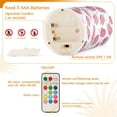 thumbnail image 5 of Yayeee Flameless Candles with Remote Flickering Battery Operated Multi Color Changing, Pink Popsicle Pattern, 5 of 7