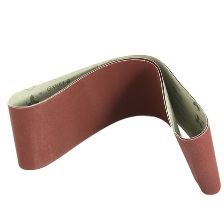 

Uxcell 4 x 36 240 Grit Lapped Joint Aluminum Oxide Sanding Belts 2 Pack