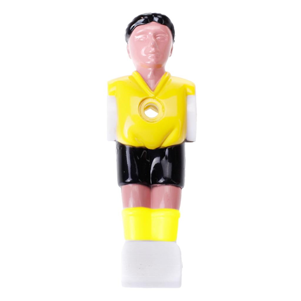 4.3" Durable Hard Plastic Foosball Man Football Part Accessories Yellow 