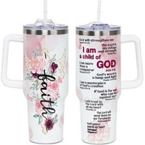 Christian 40 OZ Tumbler, Christian Gifts For Women Faith, Mother's Day, Birthday, Christmas Gifts for Women, Inspirational, Religious Gifts For Mom, Friend, Sister, Grandma, I Am A Child of God Cup