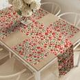 thumbnail image 2 of Ambesonne Poppy Flower Table Runner & Placemats, Nature Arrangement, Placemat 4 pcs + Runner 16"x72", Green Red Beige, 2 of 2