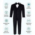 thumbnail image 7 of Lycody 4-Piece Boy's Formal Slim Suit Set Kids and Teen Suits for Wedding Prom Graduate - Includes Suit Jacket, Dress Pants, Vest, Neck Tie, 7 of 7