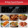 thumbnail image 3 of HoninJoy 12 QT Air fryer with Flex Basket, Air Fryer with Visible Cooking Window and 50PCS Air Fryer Liners, 8 Presets Cookings with Digital LED Touchscreen, Nonstick and Dishwasher-Safe, NEW, 3 of 7