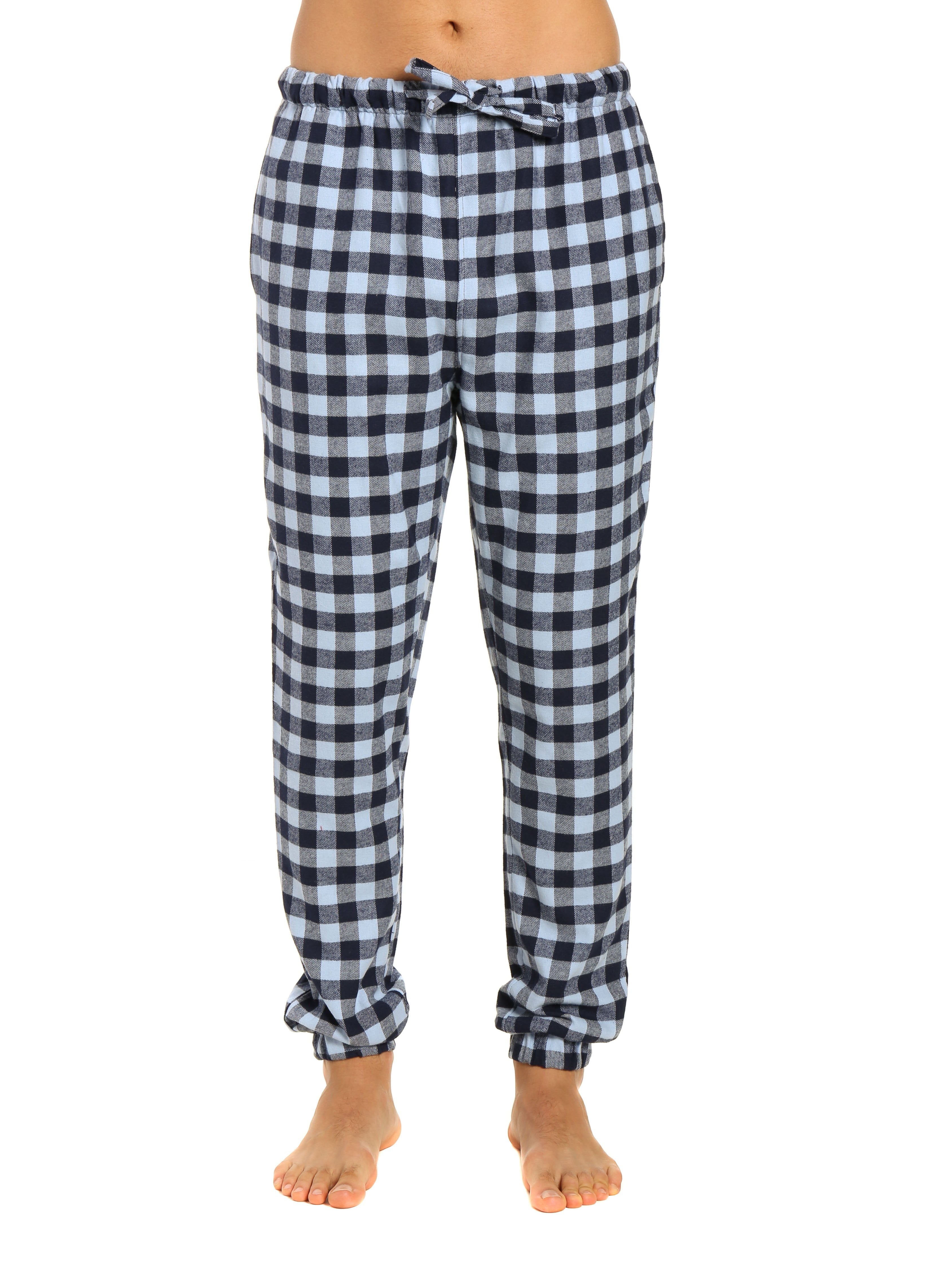 Noble Mount Mens 100% Cotton Flannel Jogger Lounge Pants - Walmart.com