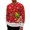 Red-6, variant on Mens Christmas Sweatshirt Long Sleeve Loose Casual Crewneck Snowflake and Reindeer Print Pullover Sweatshirts