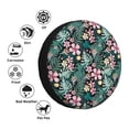 thumbnail image 4 of Honeii Rose Flowers Print Tire Covers, Waterproof Anti-UV Sun Snow Rain Tire Covers for Trailers, RV, Camper, SUV, Truck-14 inch, 4 of 6