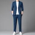 thumbnail image 2 of Traje de hombre primavera y otoño nueva moda crecer boda negocios casual dos piezas alta gama abrigo chaqueta, 2 of 5