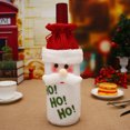 thumbnail image 3 of Yuarrent Funda para botella de vino con cordón de alce, de comedor de felpa, ropa de lentejuelas, decoración del hogar, bolsa de champán, Kits de decoración para fiestas Papá Noel Yuarrent HA068247-01, 3 of 6