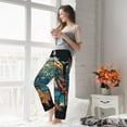 thumbnail image 6 of Picia Stained Glass Eagle USA Womens Soft Woven Cotton Elastic Waistband Sleep Pajama Pant Lounge Sleep Pant With Pockets And Drawstring-XX-Large, 6 of 9