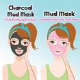 thumbnail image 3 of Kit de maquillaje para spa Hot Focus Beauty Sleep con 2 mascarillas faciales de color carbón, 3 of 3