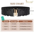 thumbnail image 6 of JASGOOD Wide Elastic Waist Belts for Women Braided Stretch Belt for Dresses, Cinch Trimmer Belt, 6 of 9