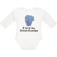 thumbnail image 3 of Inktastic I Love My Great Grandpa Elephant Boys or Girls Long Sleeve Baby Bodysuit, 3 of 5