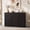 Black, variant on Lacoo Farmhouse Sideboard Buffet Cabinet with 2 Drawers and 3 Doors, Kitchen Storage Cabinet with Adjustable Shelf, Coffee Bar Cabinet for Dining Room and Living Room, Black