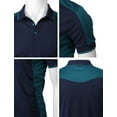 thumbnail image 5 of H2H Mens Cool Dry Compression Short Sleeve Polo T-Shirts NAVY US S/Asia M (CMTTS267), 5 of 6