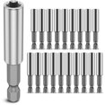 thumbnail image 2 of 20Pcs Drill Bit Extension Magnetic Carbon Steel Screwdriver Bit Holder Quick Release 1/4 Inch Hex Shank Drill Bit Extender Adapter Set for Screws Nuts Drill, 2 of 11