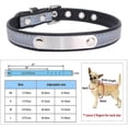thumbnail image 4 of Collar para perros con etiqueta de nombre grabada, cuero suave, collar para perros, 4 of 4