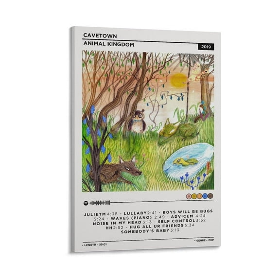 Cavetown Animal Kingdom Music Cover Canvas Poster Bedroom Decoration Landscape Office Valentine's Birthday Gift