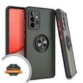 thumbnail image 2 of Xpression Cover for Apple iPhone 14 Plus (6.7") Finger Ring Stand Holder Kickstand Hybrid Frosted Matte TPU Hard Frame Shock-Absorption Phone Case - Black, 2 of 8