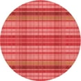 thumbnail image 1 of Ahgly Company Indoor Round Patterned Ferrari Red Area Rugs, 3' Round, 1 of 6