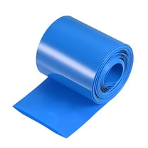 Uxcell 70mm Flat 6m Blue Heat Shrink Tube Wraps Battery Wrap for Big Battery Pack
