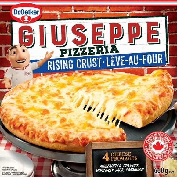 Dr. Oetker Giuseppe Pizzeria Rising Crust 4 Cheese Pizza, 660 g