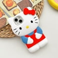 thumbnail image 7 of Hello Kitty For iPhone 15 14 13 12 11 Pro Plus mini Max Xs XR 6 7 8 SE Silicone Soft Cover Case Pink For iPhone 15, 7 of 7