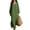 Army Green, variant on Guieoi Shift Dresses for Women 2026 Fall Long-Sleeve V-neck Cotton-Linen Split-Hem Dress Green S